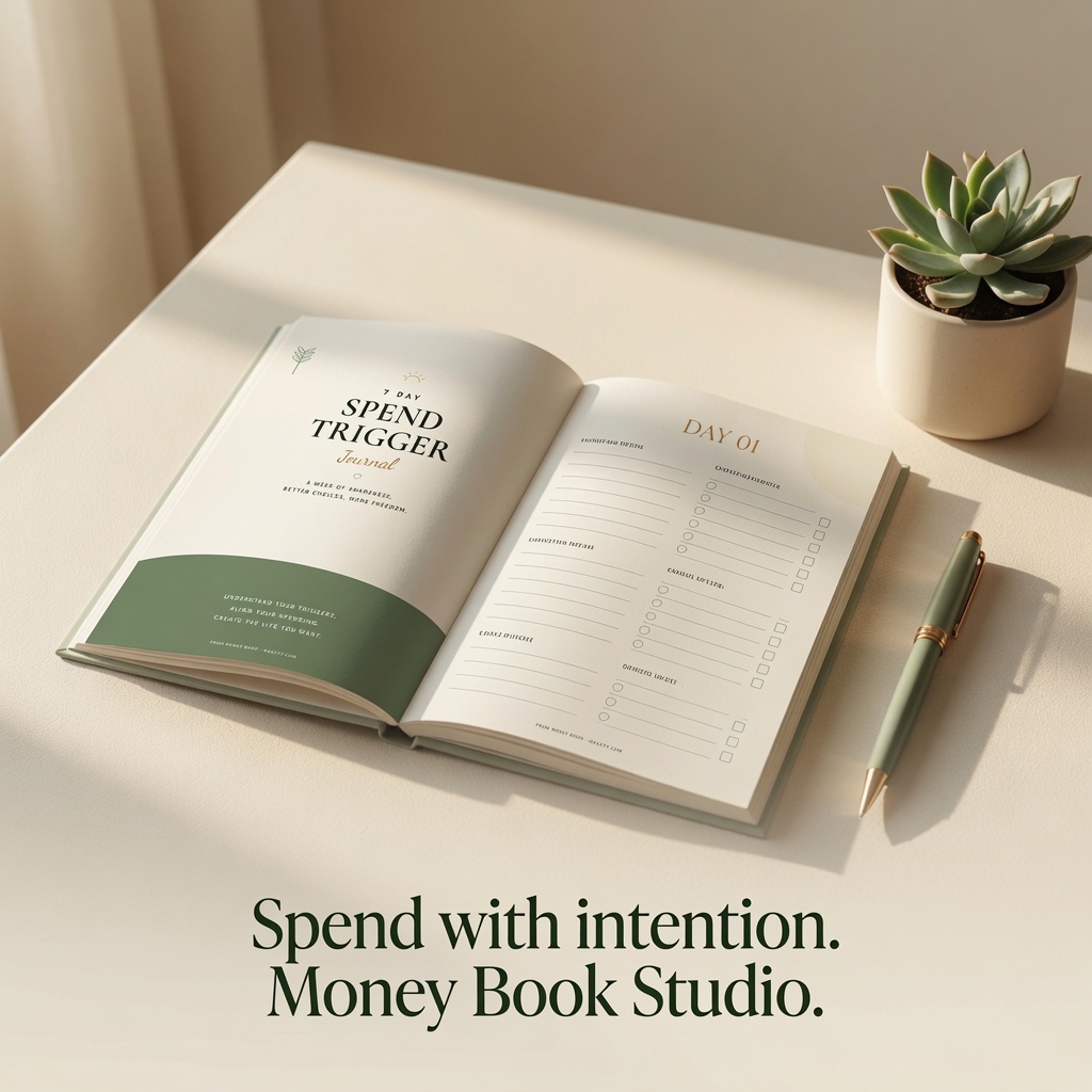 7 Day Spend Trigger Journal, Guided Edition
